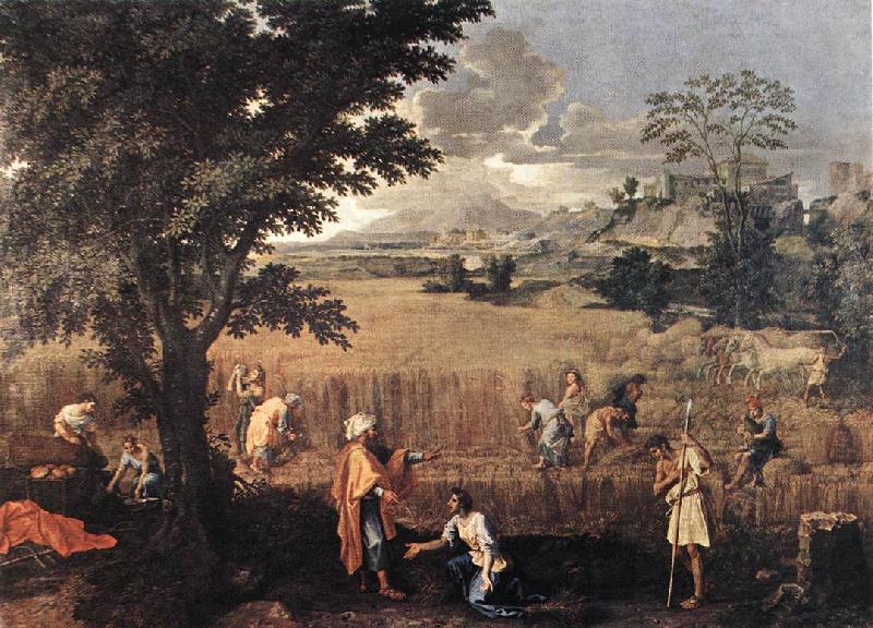 Nicolas Poussin Summer(Ruth and Boaz) France oil painting art
